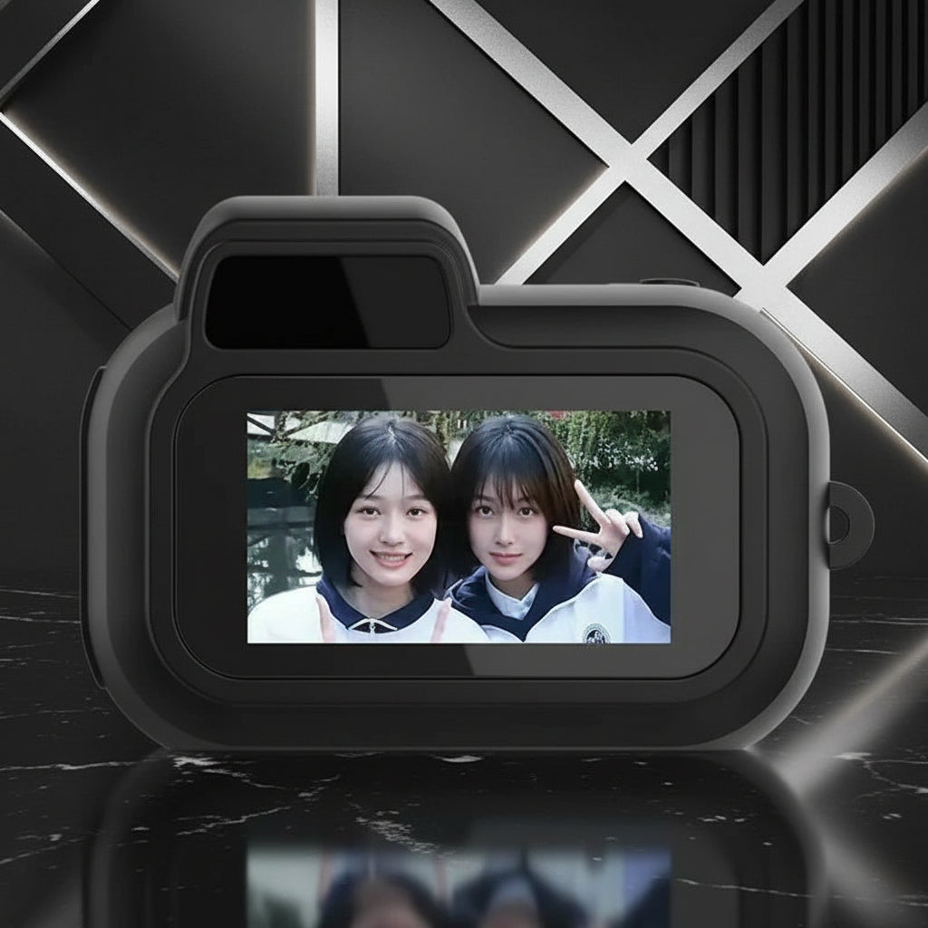 Mini Slr-Shaped 1080P Pocket DV Camera – Portable Body Cam, Action Camera with Display Screen, Loop Recording, & Filters